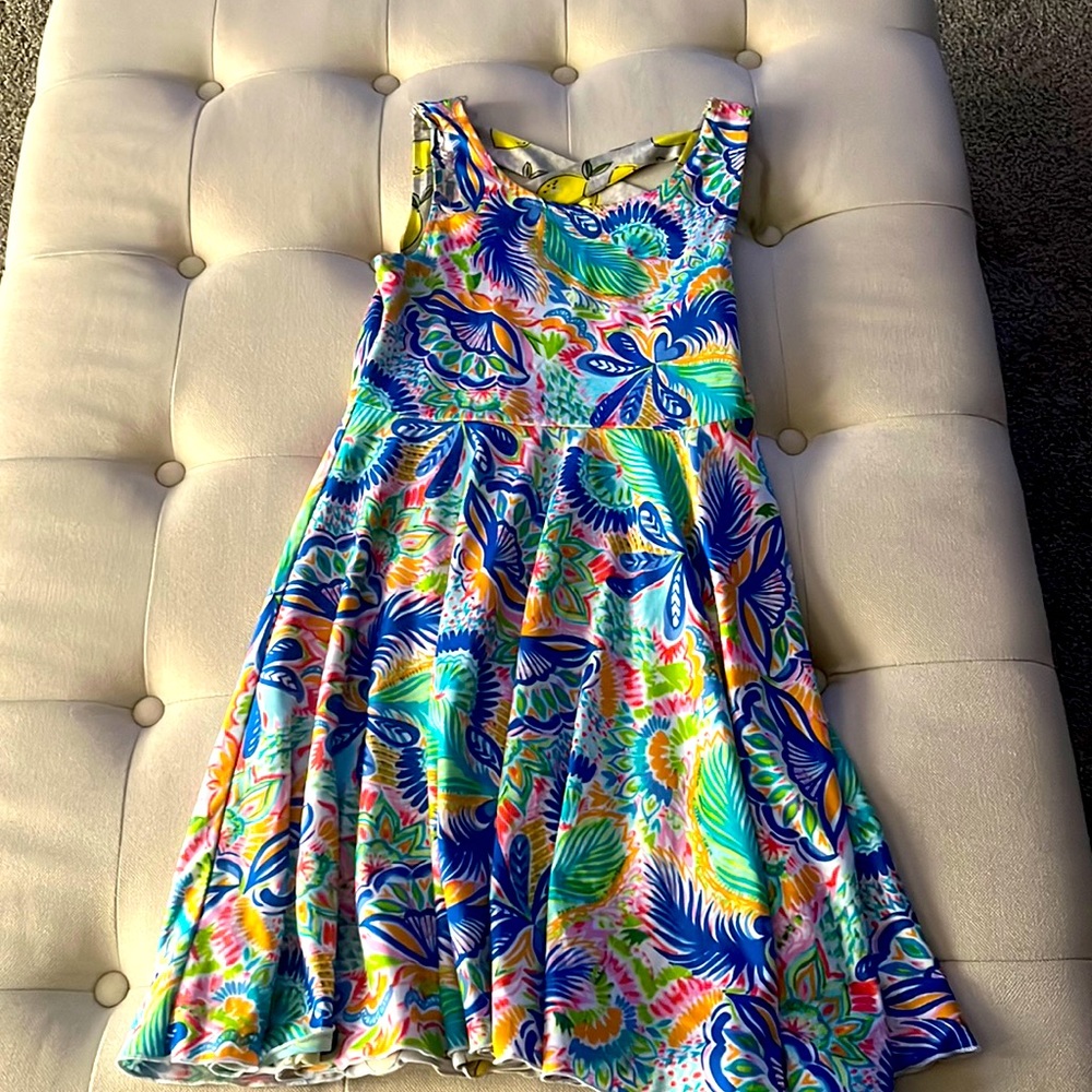 Emily West Reversible Girls  Size 10 Tropical/Lemon